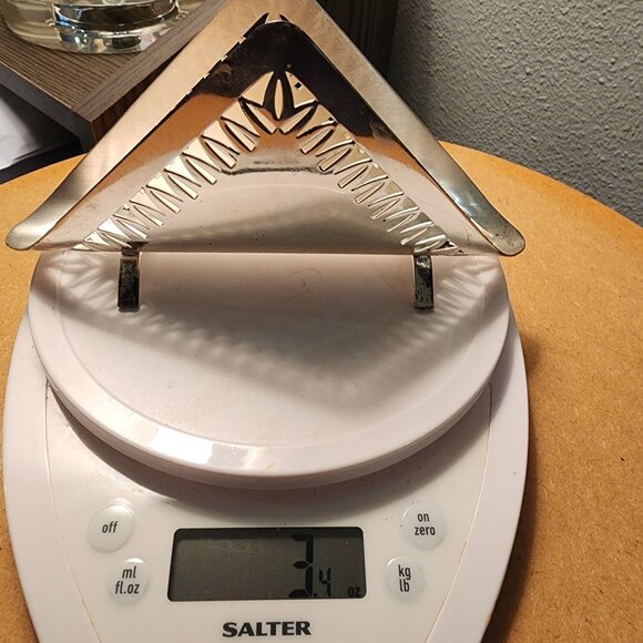 Vintage WMF Silver Plated Triangular Napkin Holder Collectible Germany MCM - Picture 4 of 5